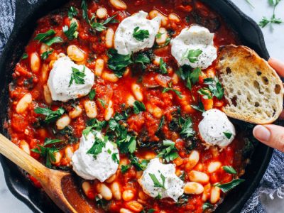 One-Pot Vegan White Bean Shakshuka