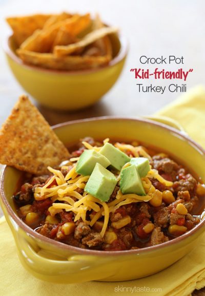 Crock Pot Kid-Friendly Turkey Chili