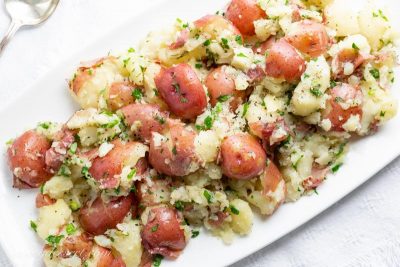 Garlic & Herb Smashed Red Potatoes