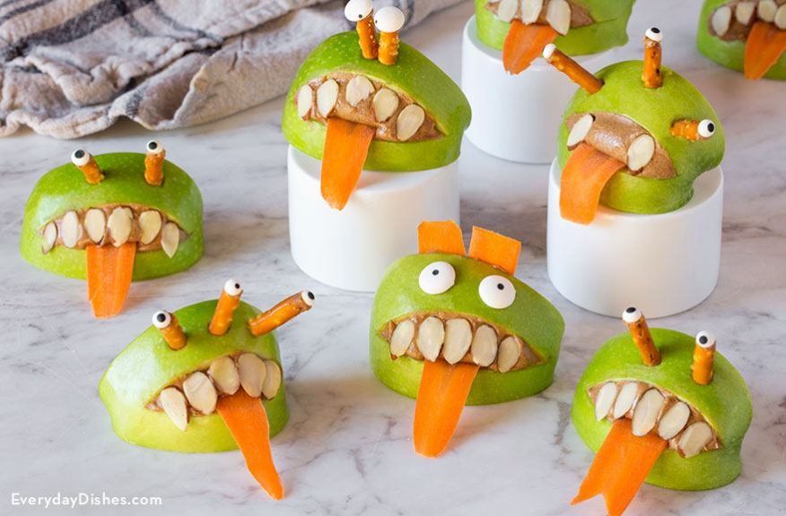 Quick and Easy Monster Apple Snacks