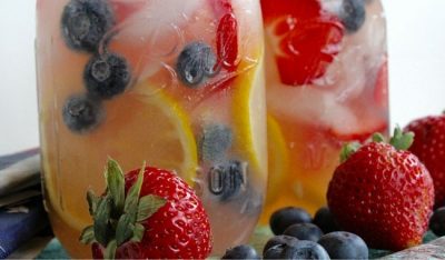 Red, White and Blue Lemonade Mocktail