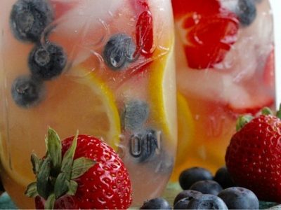 Red, White and Blue Lemonade Mocktail