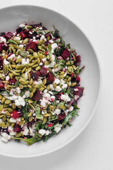 Roasted Beet Salad with Goat Cheese