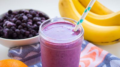 Kid-Friendly Wild Blueberry Oat Smoothie