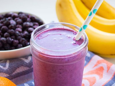 Kid-Friendly Wild Blueberry Oat Smoothie