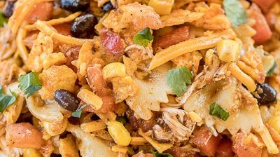 Chicken Fajita Bow Tie Pasta Salad