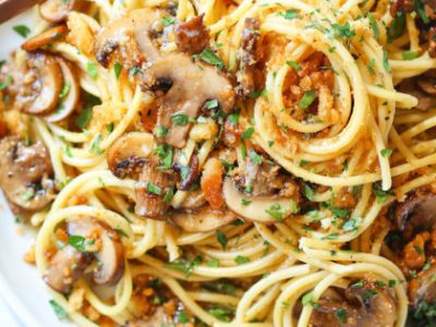 Brown Butter Mushroom Pasta