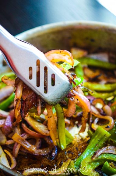 Copycat Chipotle Grilled Peppers and Onions