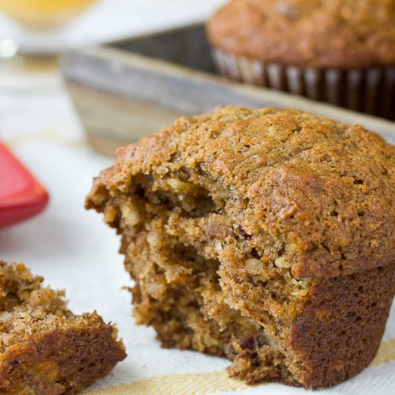Whole Grain Morning Glory Muffins