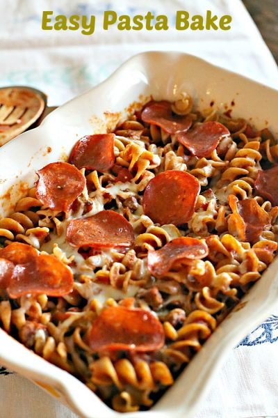 Easy Kid Friendly Pasta Bake