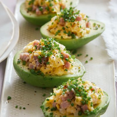 Breakfast Scramble Stuffed Avocado