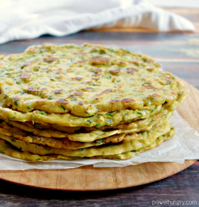 Zucchini Skillet Flatbreads {Grain-Free, Vegan, Easy}