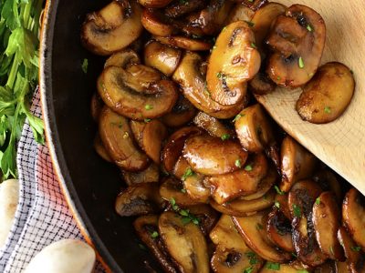 Garlic Butter Soy-Glazed Mushrooms