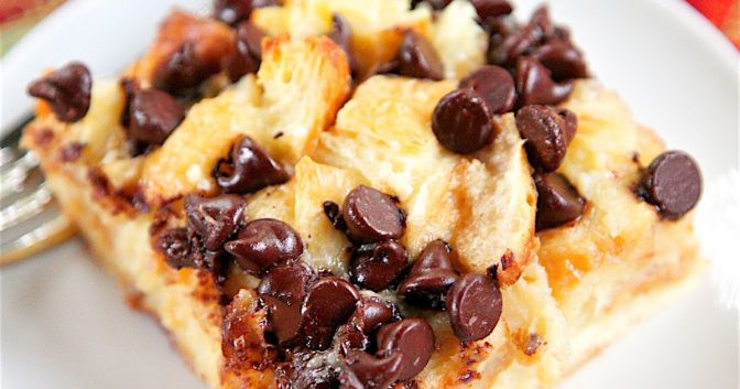 Chocolate Croissant Breakfast Bake