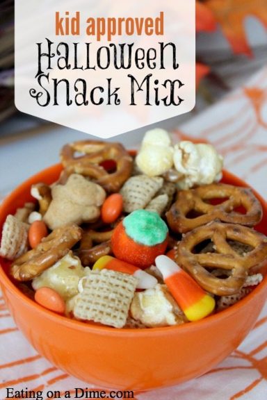 Kid Friendly Halloween Snack Mix