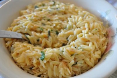 Orzo with Parmesan and Basil