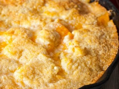 Two Two Easy Peach Cobbler