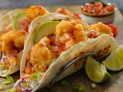 Vegan Beer Battered Cauliflower Tacos