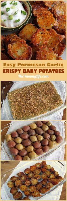 Parmesan Garlic Roasted Baby Potatoes