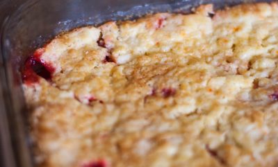 Rhubarb Dump Cake