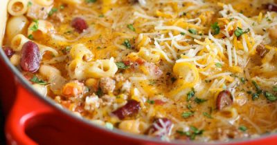 One Pot Chili Mac and Cheese