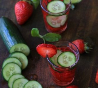 Strawberry Cucumber Drink For Weight Loss