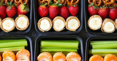 Peanut Butter and Banana Roll Ups Snack Box