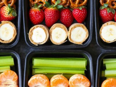 Peanut Butter and Banana Roll Ups Snack Box