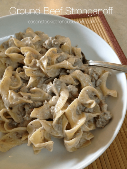 Ground Beef Stroganoff