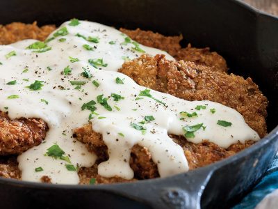Chicken-Fried Steak with Milk Gravy