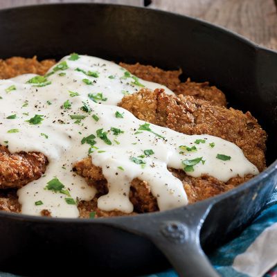 Chicken-Fried Steak with Milk Gravy