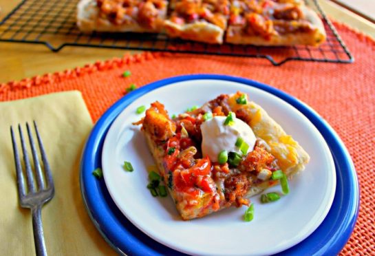 Kid Friendly Mexican Pizza Featuring Tyson® Chicken & The Peanuts Movie