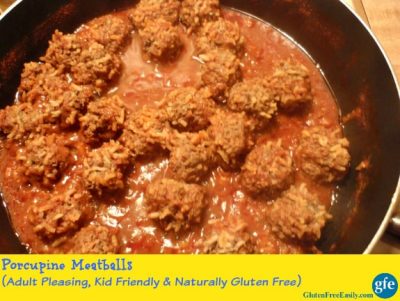 Kid-Friendly Porcupine Meatballs (Gluten Free, Dairy Free, Egg Free)