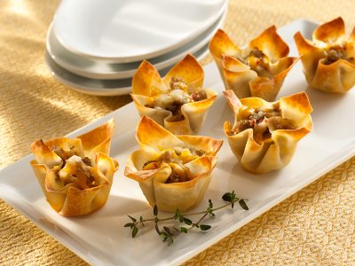 Cheese & Sausage Wontons