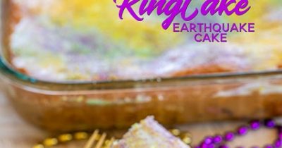 King Cake Earthquake Cake