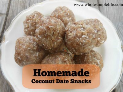 Homemade Coconut Date Snacks