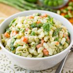 Macaroni Salad with Spring Vegetables and Creamy Lemon-Basil Dressing