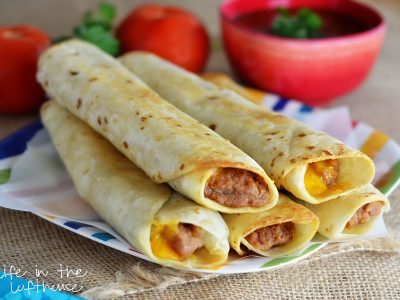 Crisp Bean Burritos