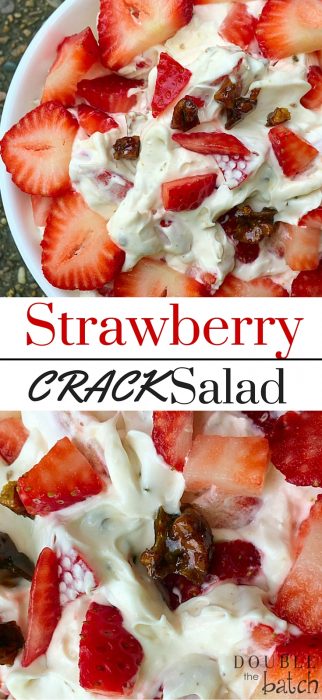 Strawberry Dessert Salad (with Toffee)