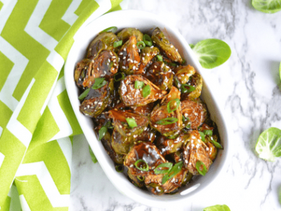 Teriyaki Brussel Sprout (Vegan+ Gluten-free)