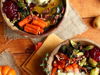 Roasted Vegan Thanksgiving Bowl