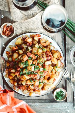 German-Style Pan Fried Potatoes with Bacon {Bratkartoffeln}