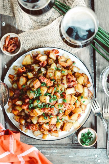 German-Style Pan Fried Potatoes with Bacon {Bratkartoffeln}