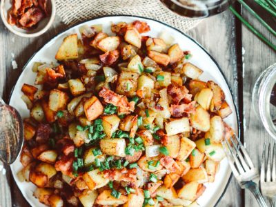 German-Style Pan Fried Potatoes with Bacon {Bratkartoffeln}
