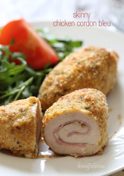 Skinny Chicken Cordon Bleu