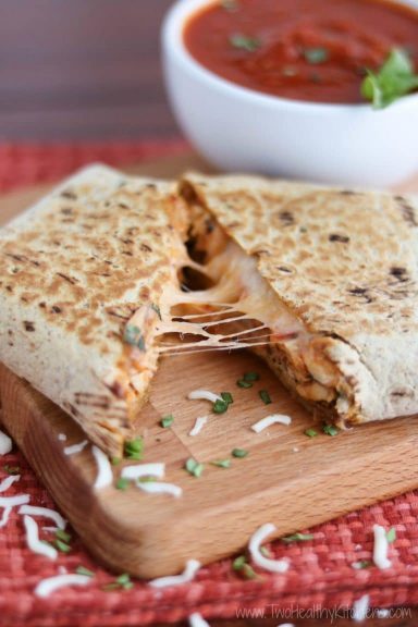 Easy Chicken Parmesan Wraps
