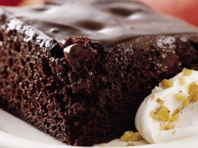 Chocolate Pudding Poke Cake