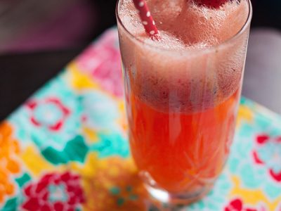 Watermelon Strawberry Spritzer Drink