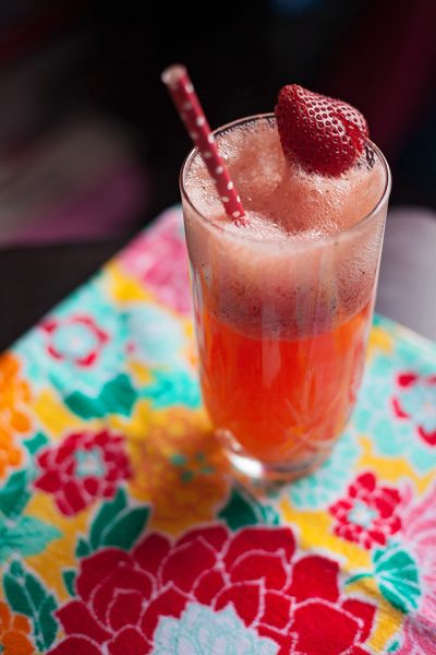 Watermelon Strawberry Spritzer Drink