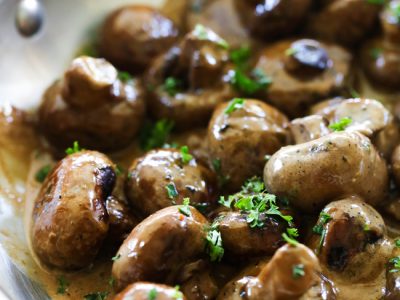 Creamy Balsamic Mushrooms